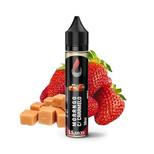 Juice Morango com Caramelo - LS Juices | Free Base