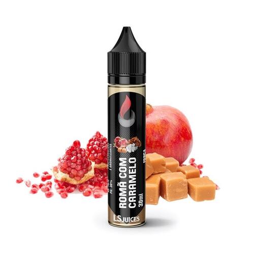 Juice Romã com Caramelo - LS Juices | Free Base