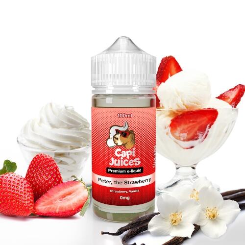Juice Peter, The Strawberry - CapiJuices | free base
